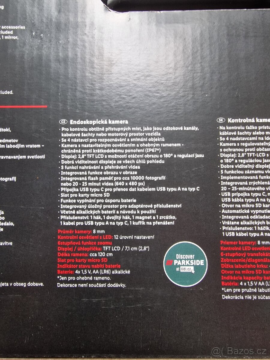 Endoskopická kamera Parkside Nová - 3