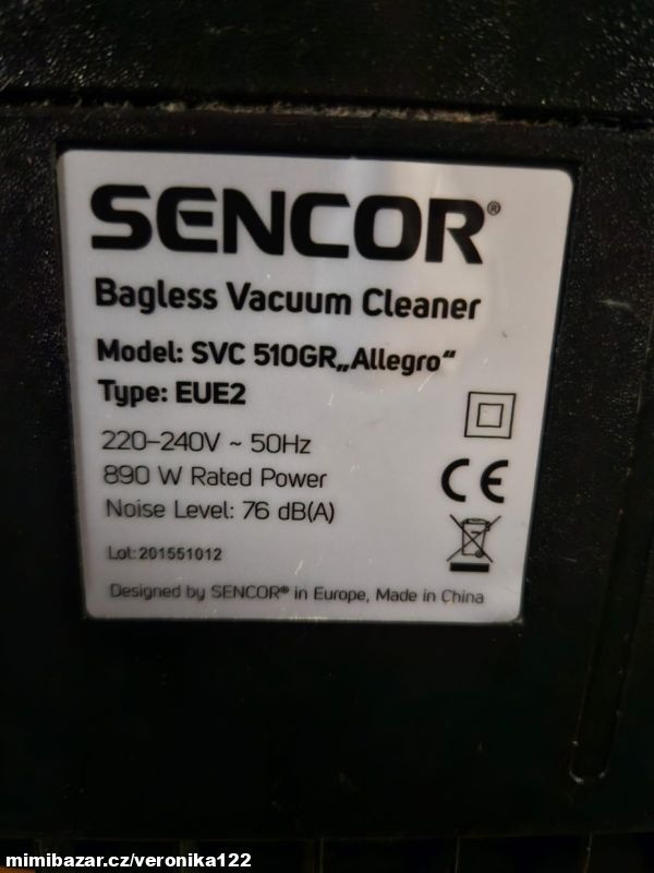 Bezsáčkový vysavač SENCOR SVC 510GR - 3