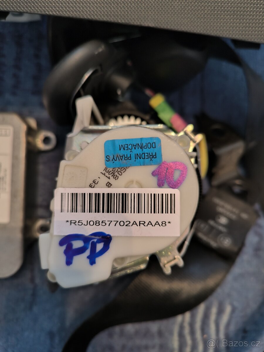 Sada airbag Škoda fabia 2 , 5J předfacelift, Roomster. - 3