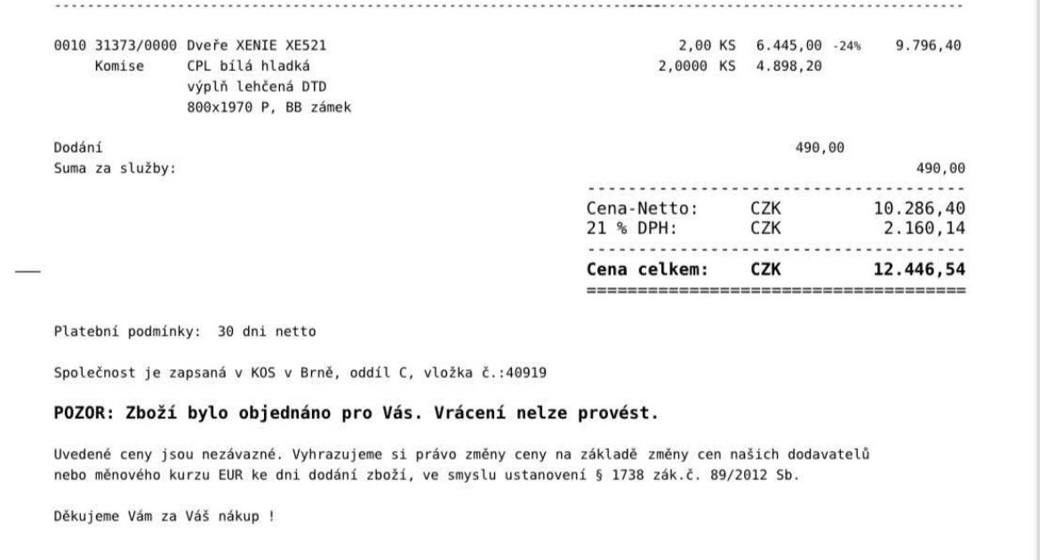 Dveře interiérové (P) - 3