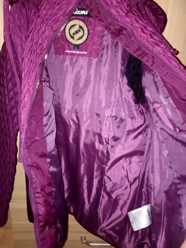 Nová dámská zimní vínová bunda vel. 40/M - 3