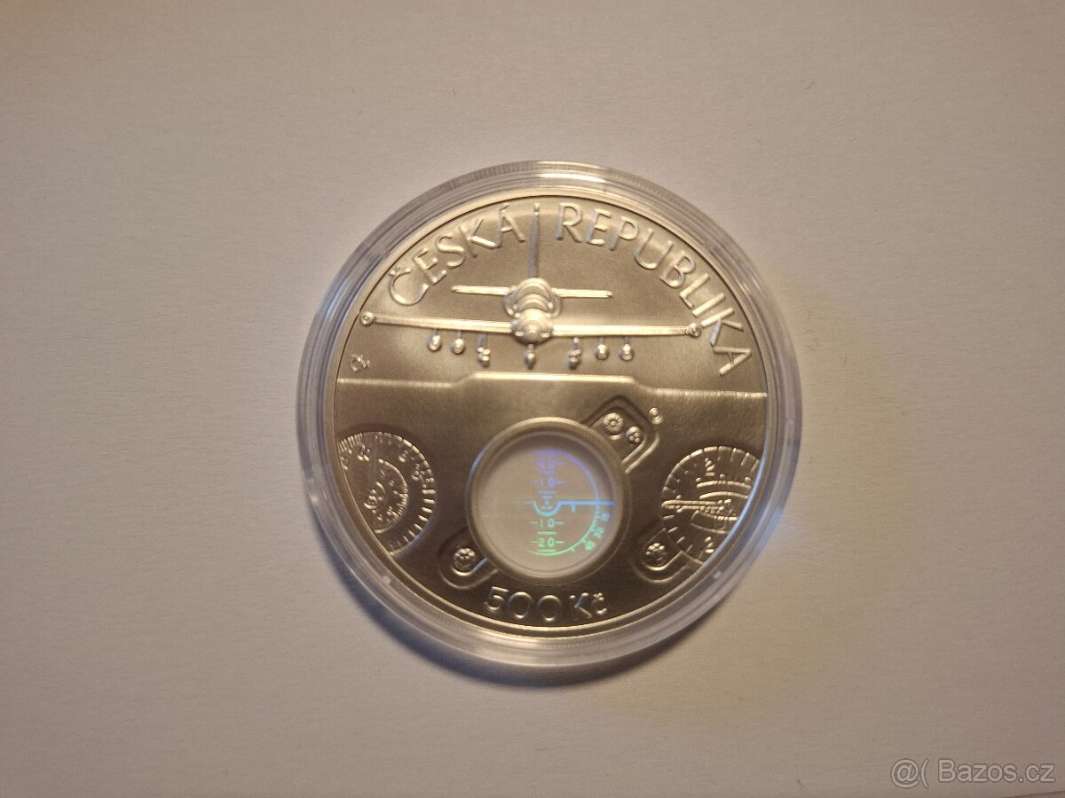 Stříbrná mince Cvičný letoun AERO L-39 - bk - 3