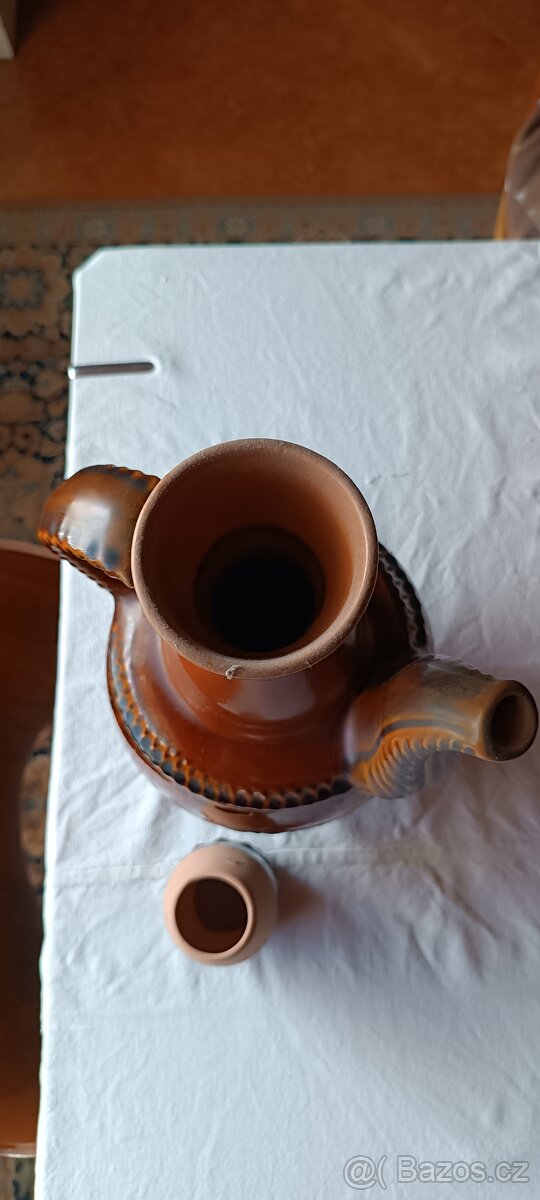 Keramická konvice s víkem - 3