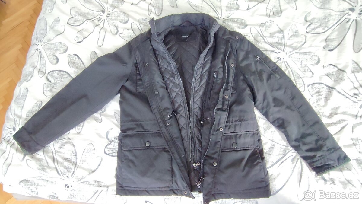 Pánský kabát / bunda Marks & Spencer - Autograph - vel. L - 3