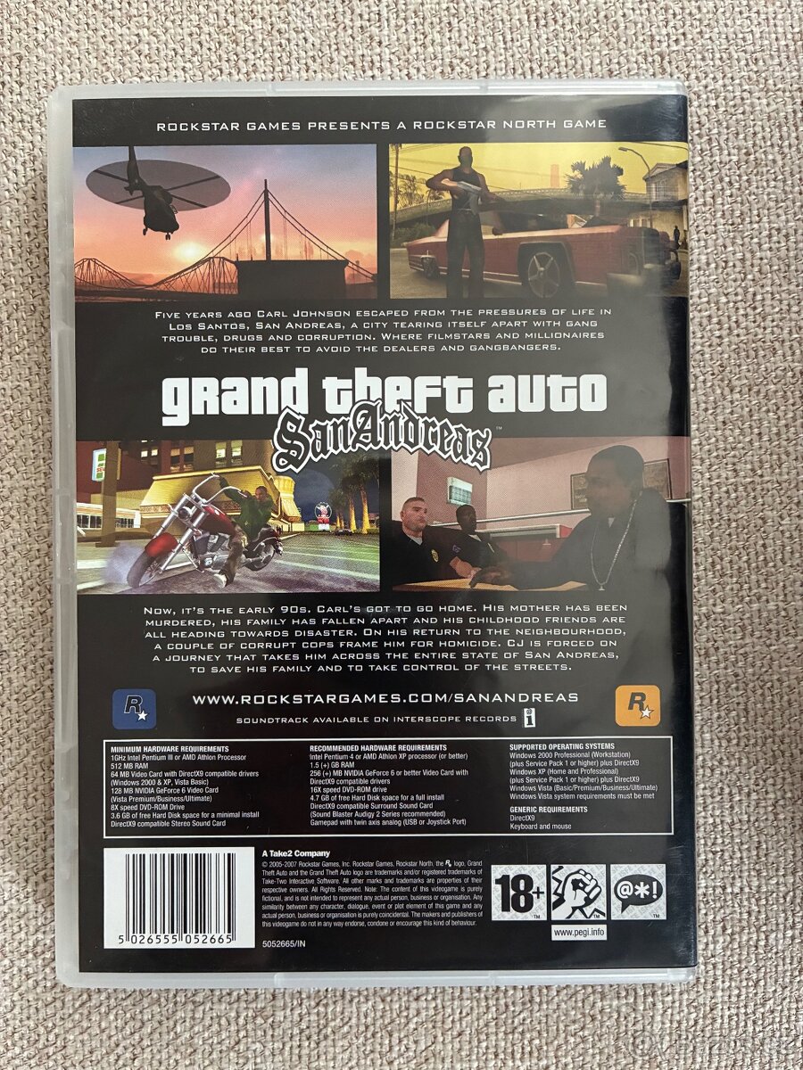 PC hry DVD GTA San Andreas aj. - 3