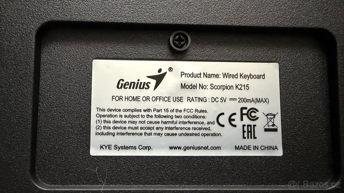 Klávesnice, scorpion K215 - 3