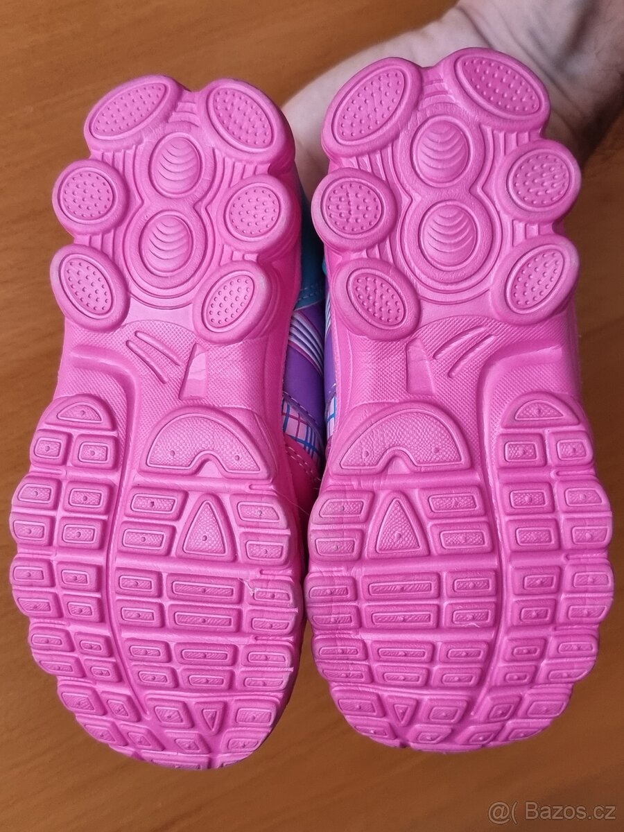 Dětské botasky tenisky botičky boty dívčí růžové - 3