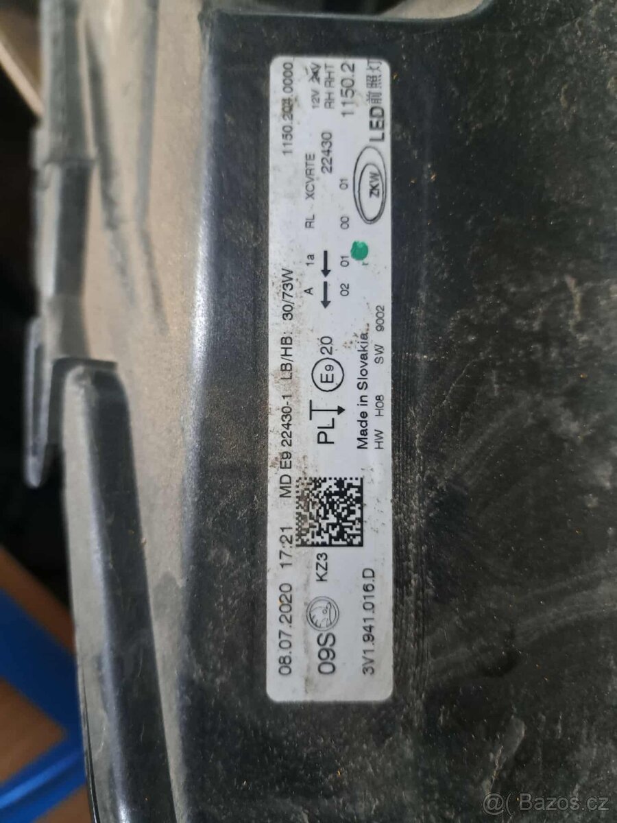 Světlo Škoda Superb 3 - 3