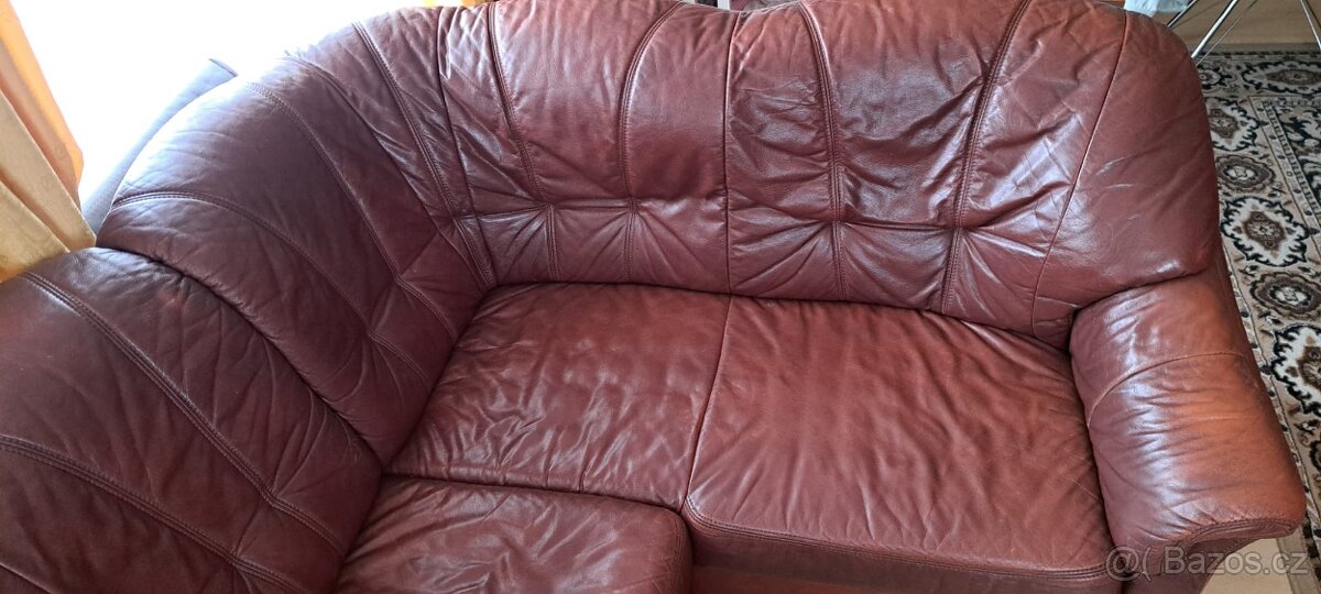 Kožená rohová sedačka - 3