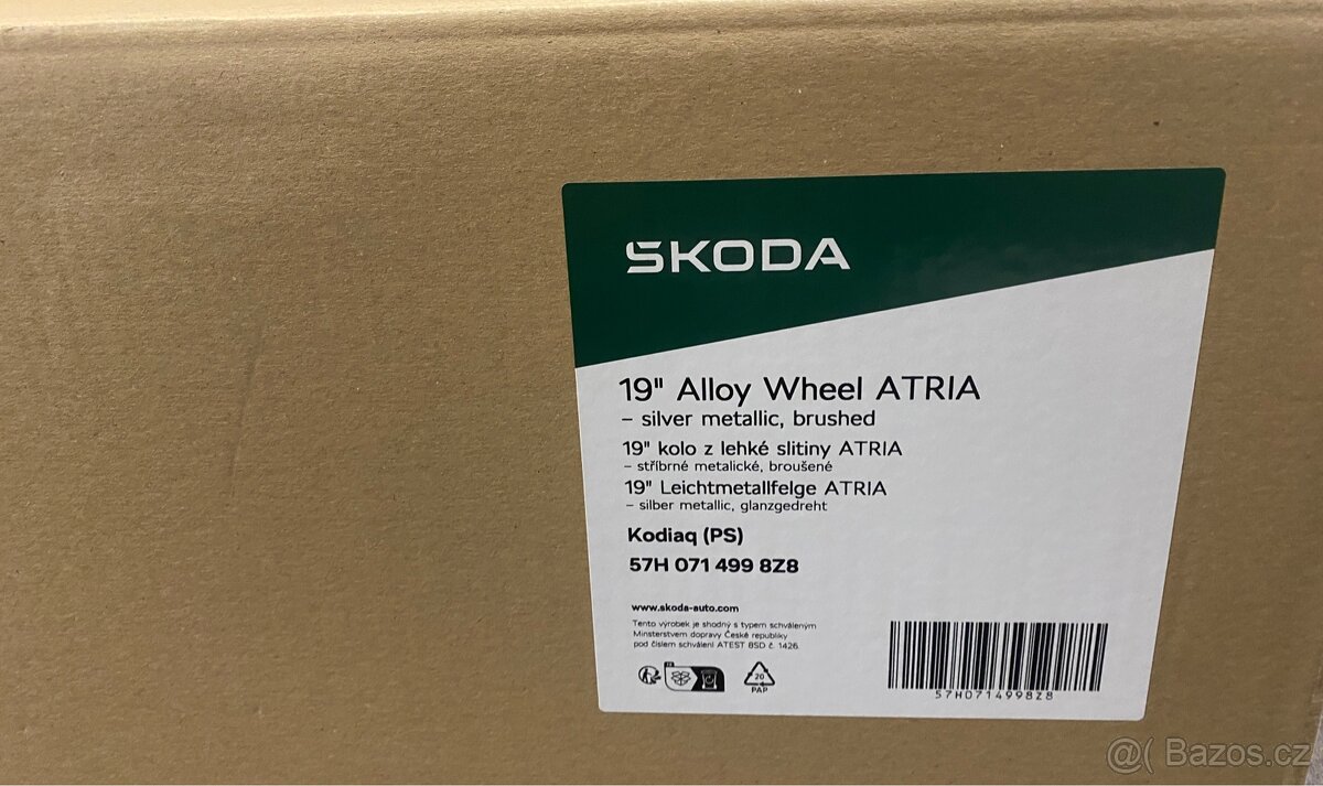 Alu disky Škoda Atria 19” - 3