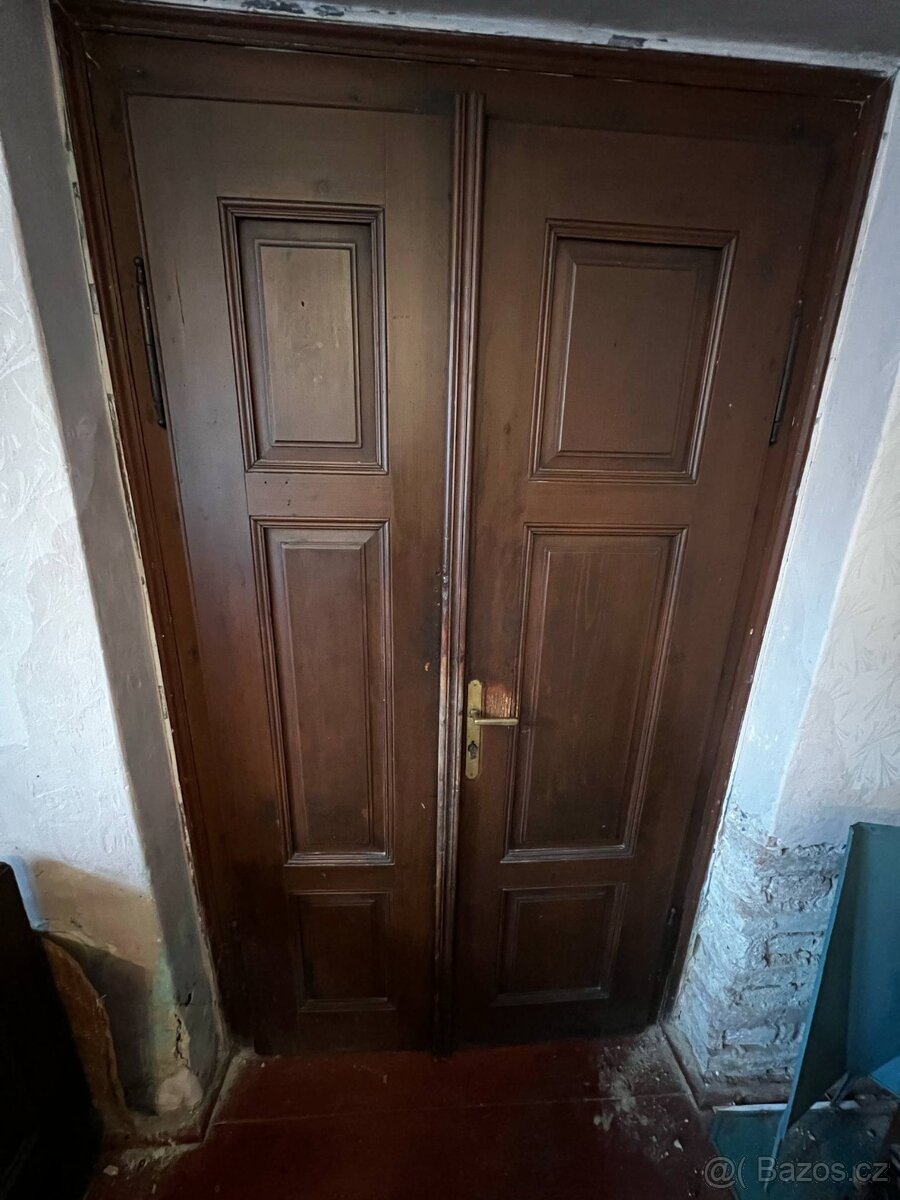 Prodám staré dveře včetně obložek z prvorepublikové vily - 3