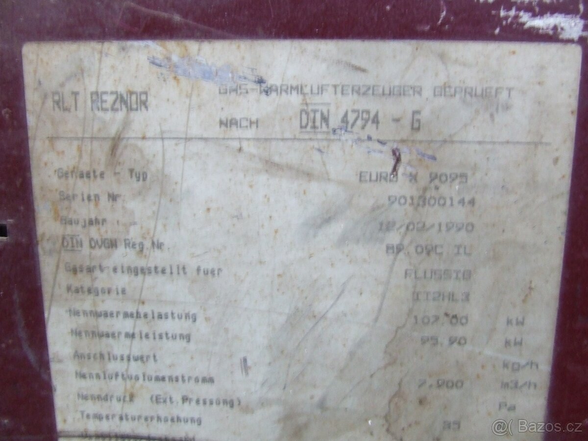 Prodám plynové průmyslové topení. - 3