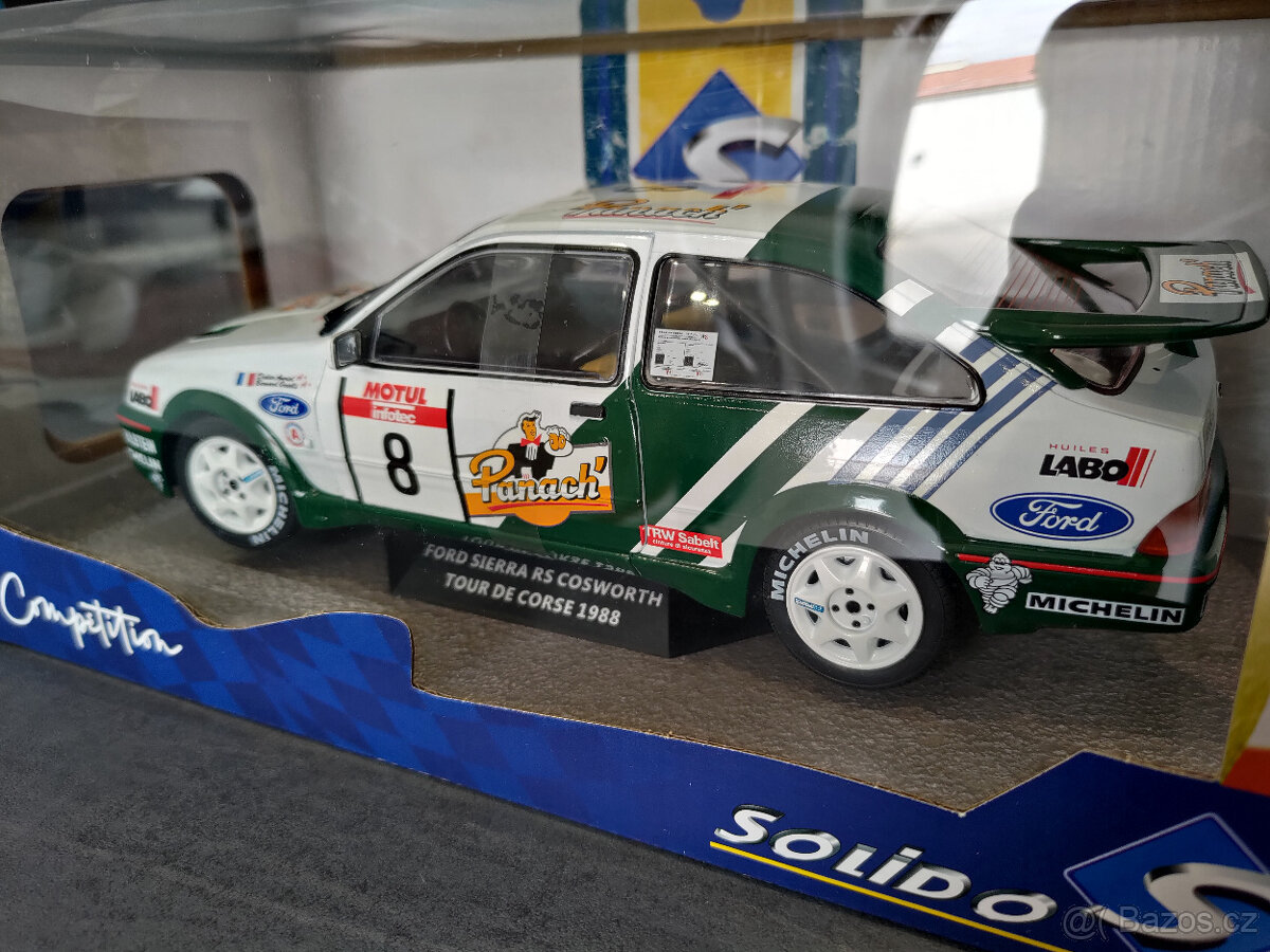 1:18 Ford Sierra Cosworth Auriol Tour De Corse 1988 - SOLIDO - 3