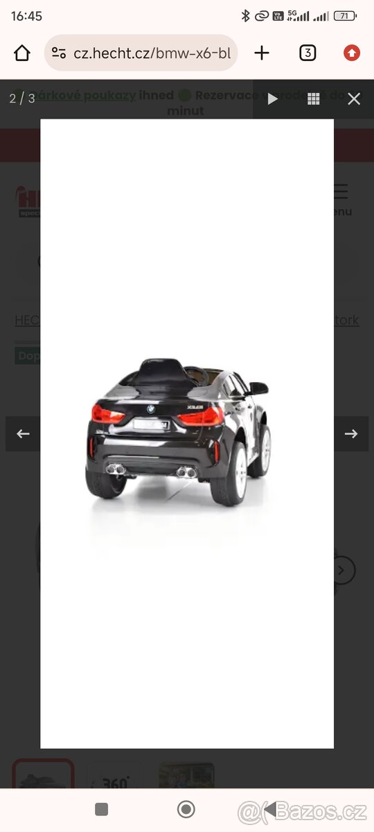 Dětské elektrické auto BMW x6 - 3
