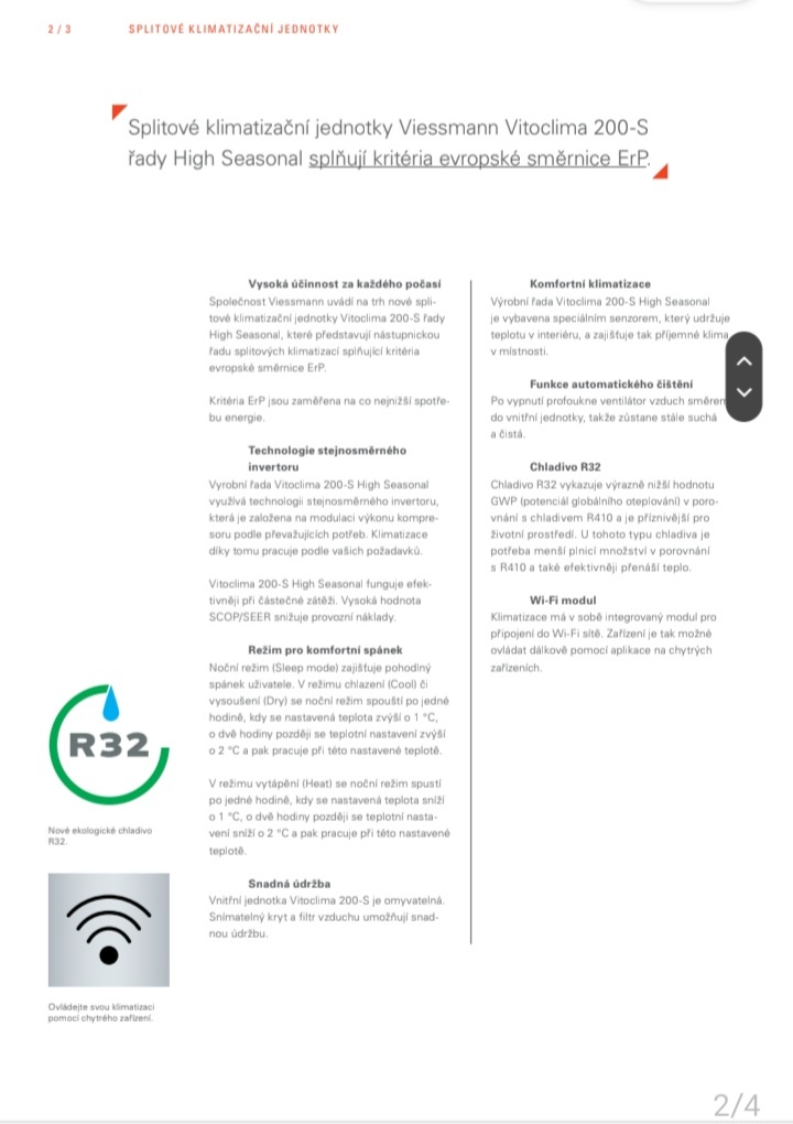 Viessmann Vitoclima 200-S klimatizace 5,2 kW - 3