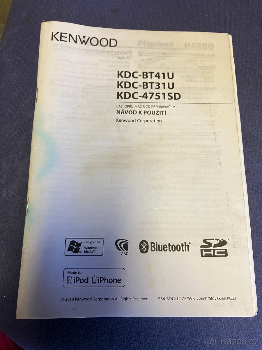 Autorádio Kenwood KDC-BT31U - 3