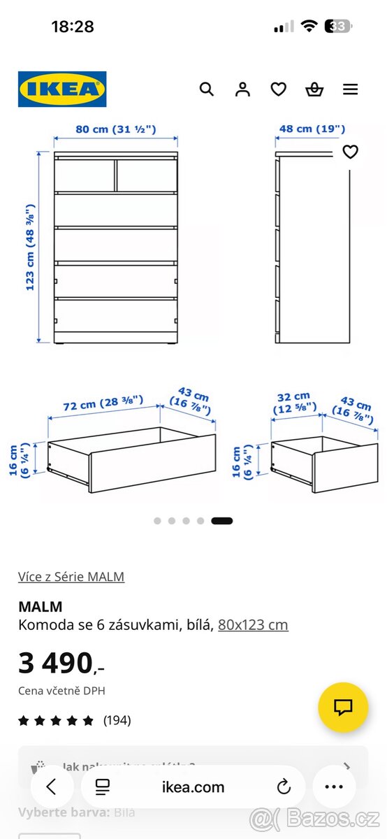 Komoda malm Ikea - 3