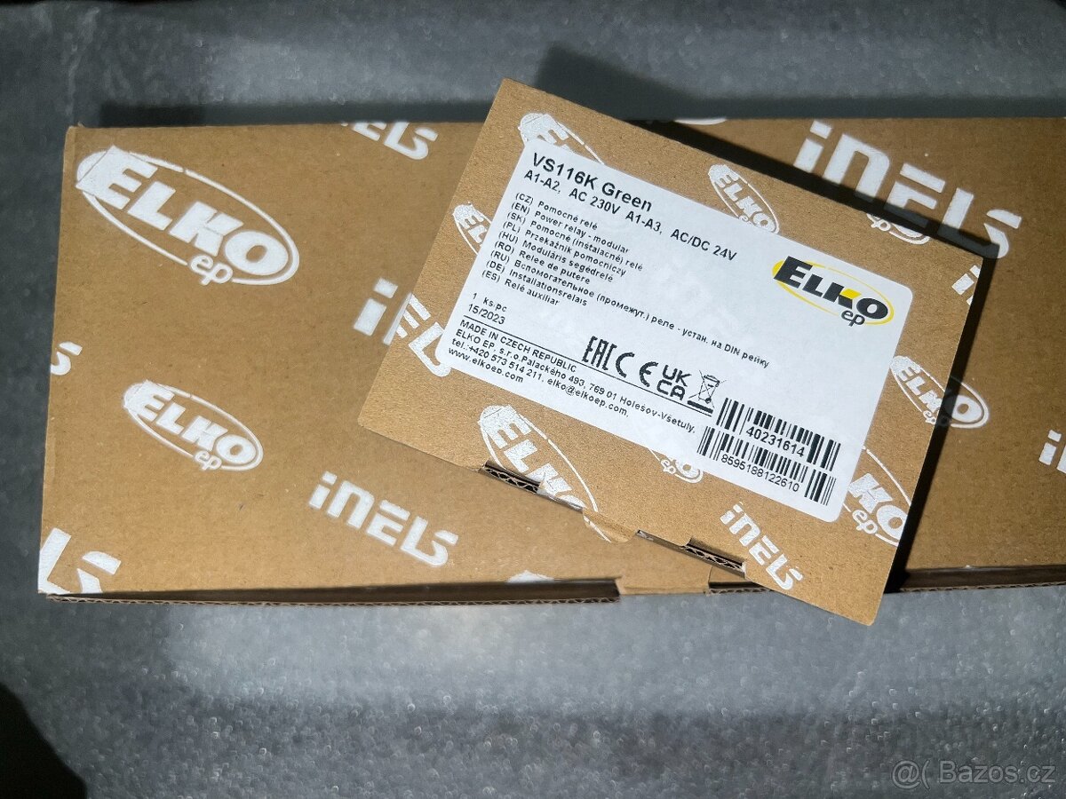 VS116K/zelená pomocné relé s kontrolkou 1x16A přepínací - 3