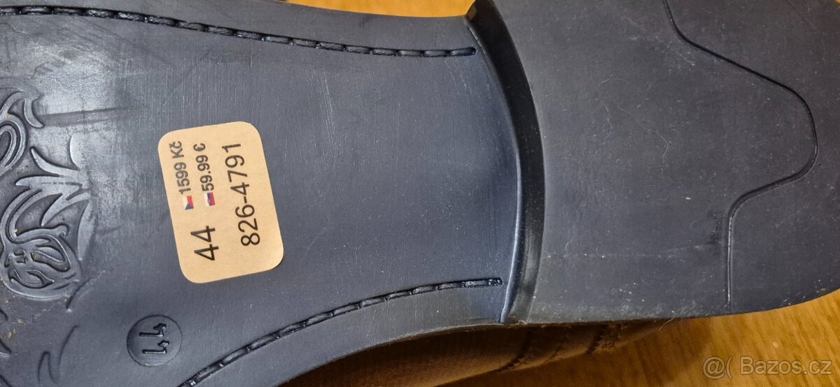 Pánské boty Baťa velikost 44 hnědá kůže - 3