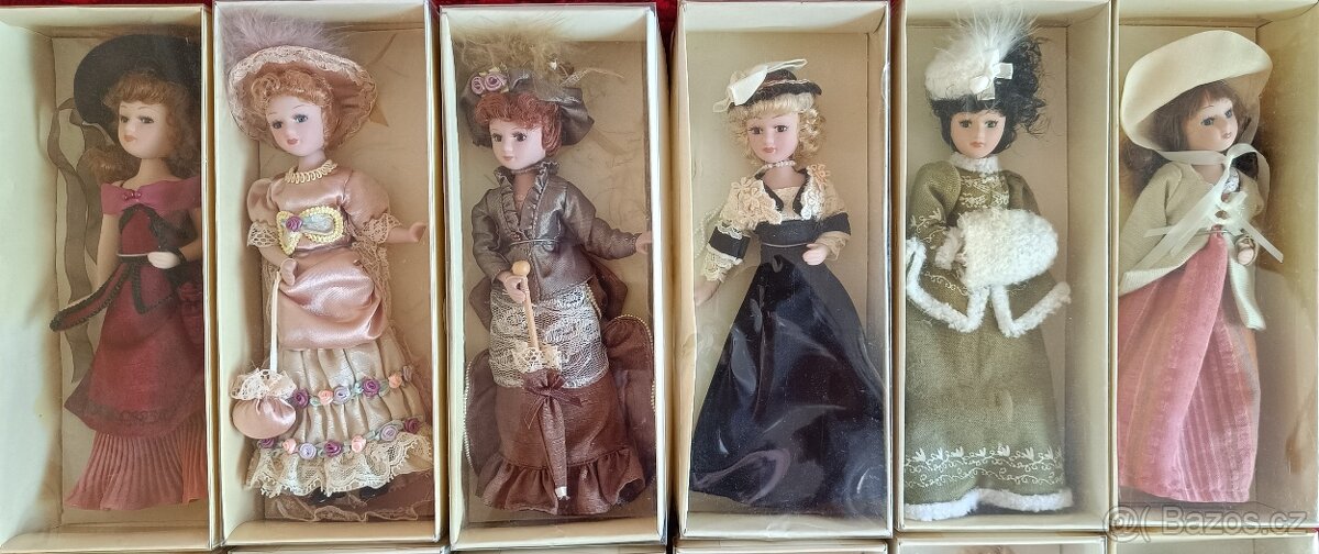 Porcelánové panenky Dámy minulých epoch - 3