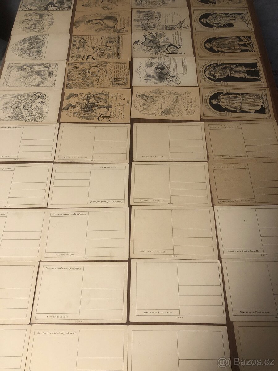 Staré pohlednice Mikoláš Aleš 88 + 9 kusu - 3