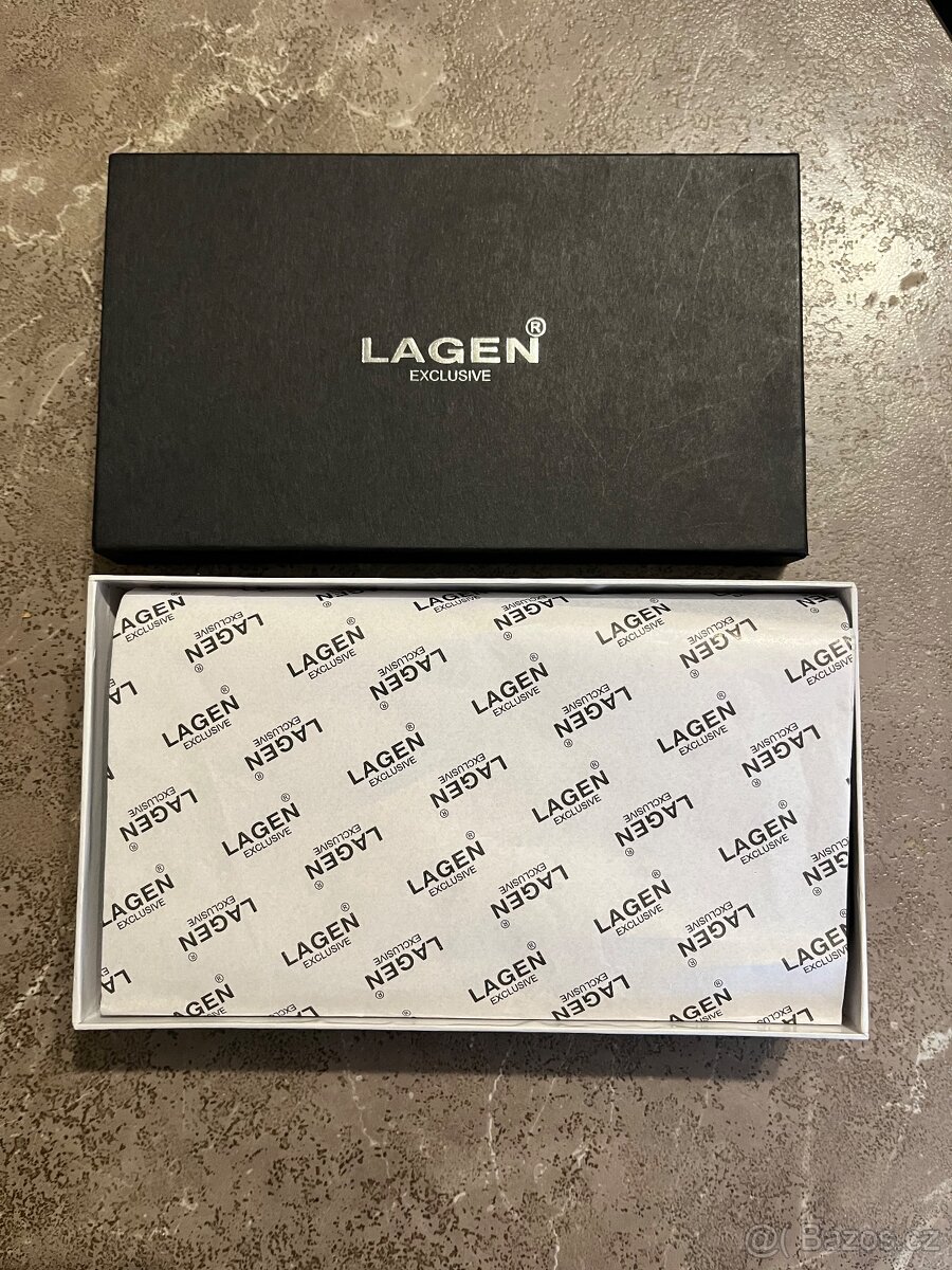 Dámská kožená peněženka Lagen Navy Blue - 3