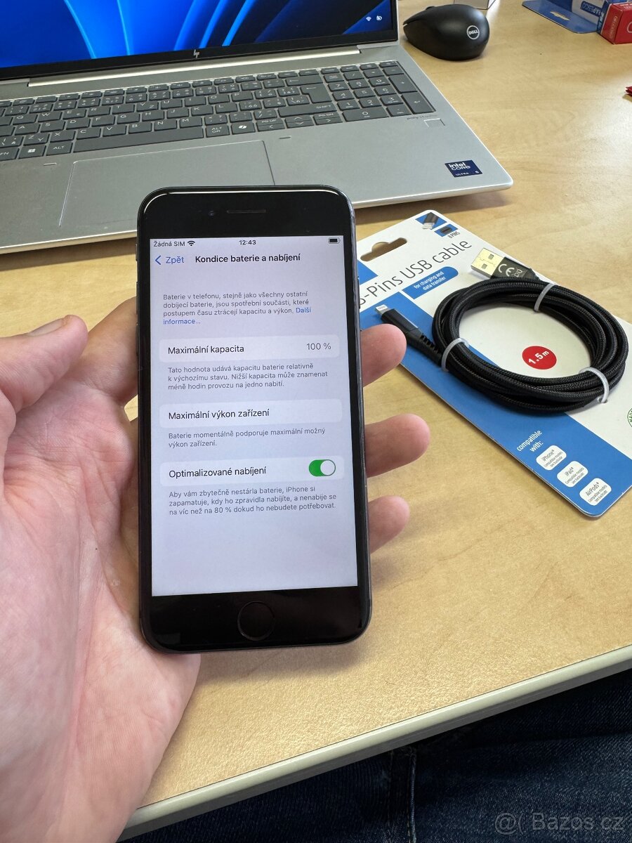 Prodám iPhone 8 64gb černý (100% kondice baterie) - 3