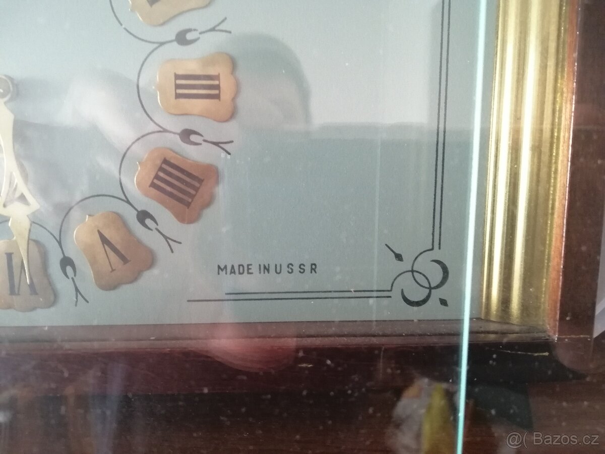 Staré stolní dřevěné hodiny Vesna Made in ussr - 3