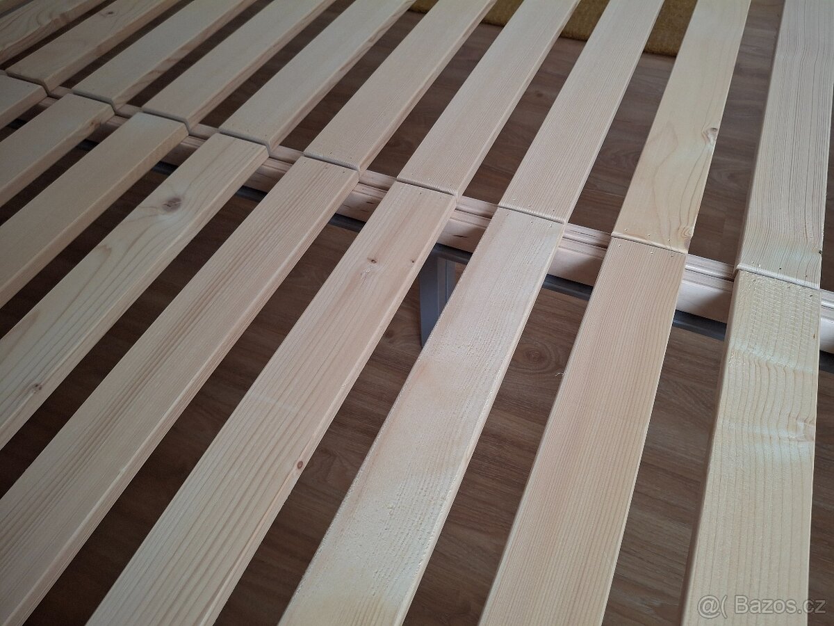 Kovová postel 220X80 s roštem - 3