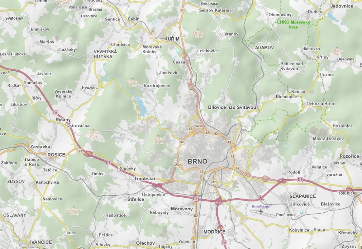 Prodej podílu 5/16 pole 4 961 m², Kuřim - 3