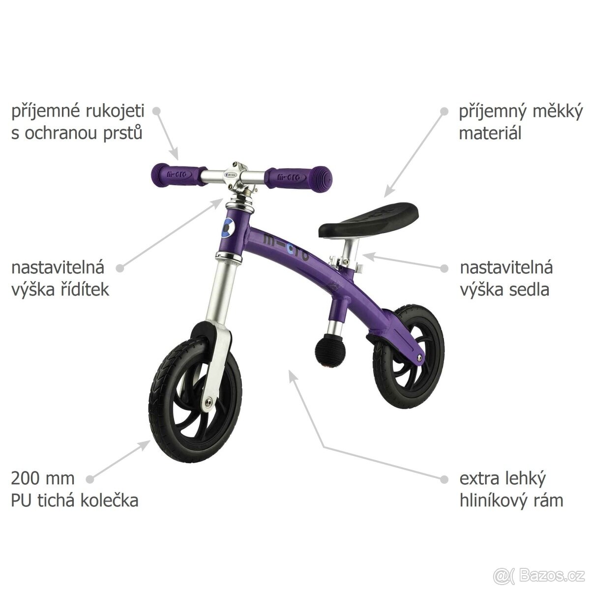 Odrážedlo Micro G-Bike Light - 3