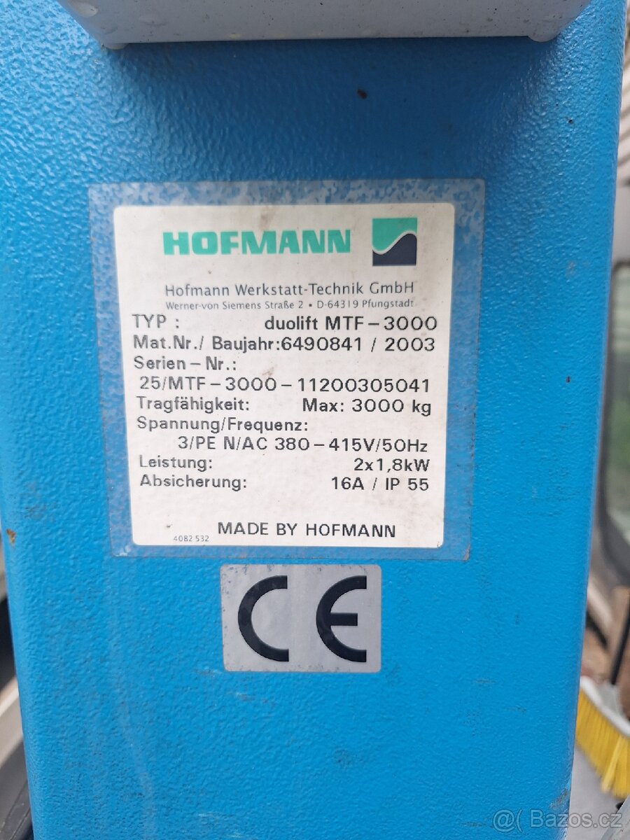 Prodám zvedák Hofmann duolift 3000 - 3