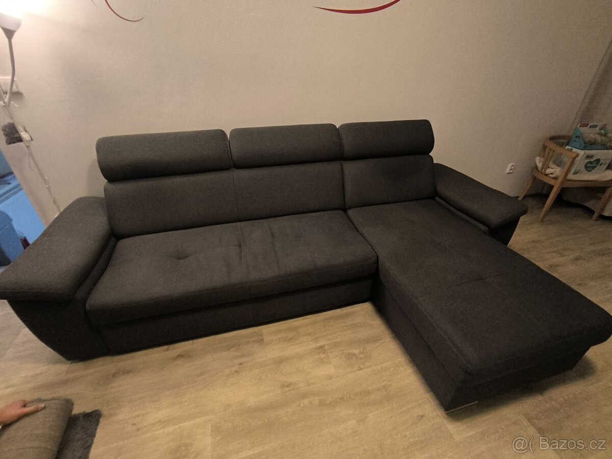 Gauč rozkládací s úložným prostorem - 3