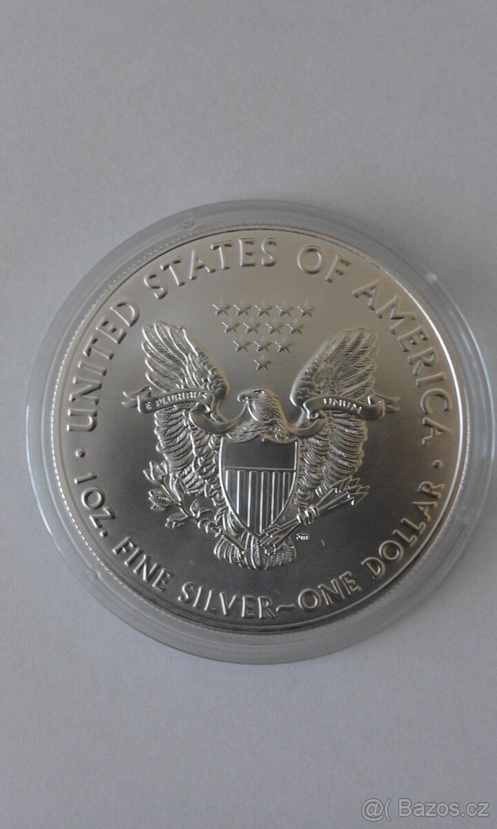 Stříbrné mince American Eagle 1 oz dva druhy - 3