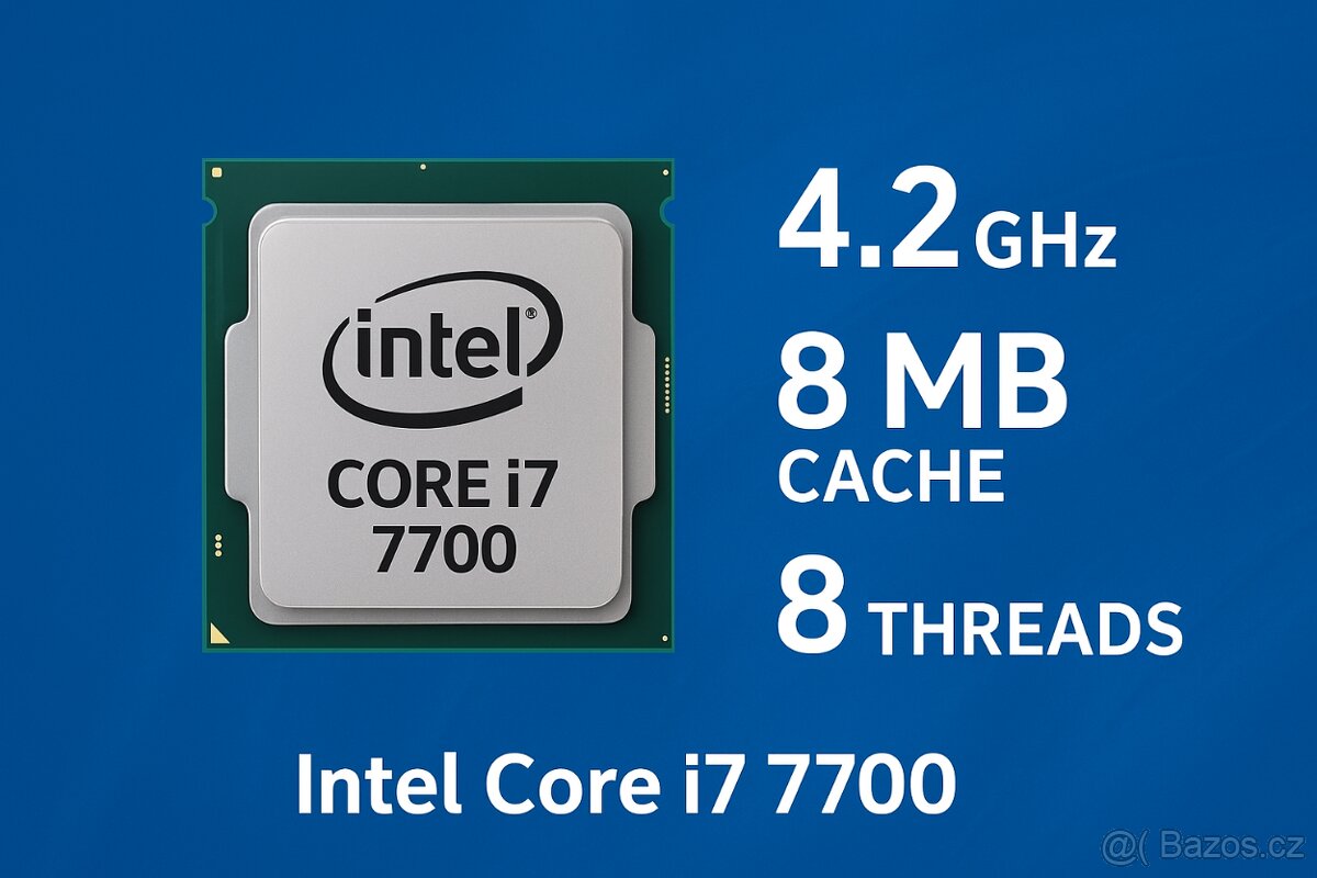 PC Core i7 7700, 16GB, GTX1060 6GB, Win11, NVMe - 3