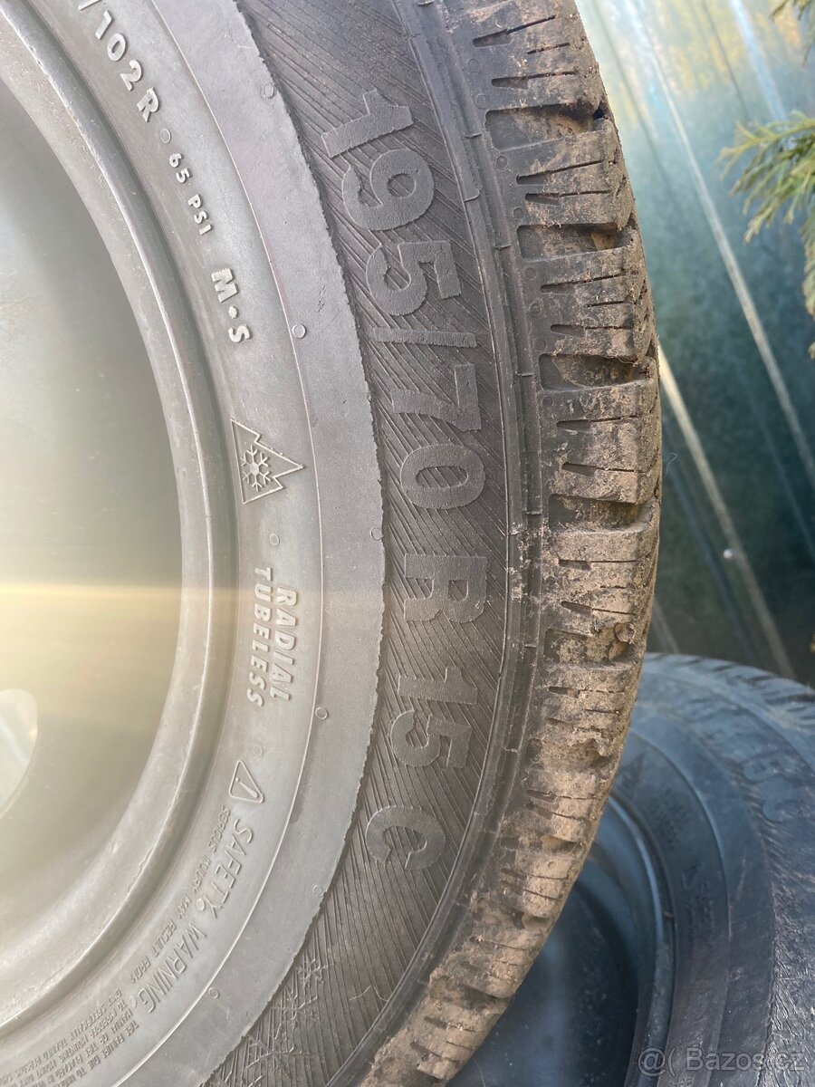 Prodám sadu kol 195/70R15C Transit - 3