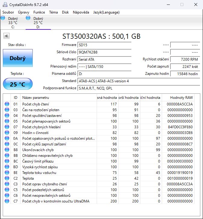 Pevný disk Seagate - 3