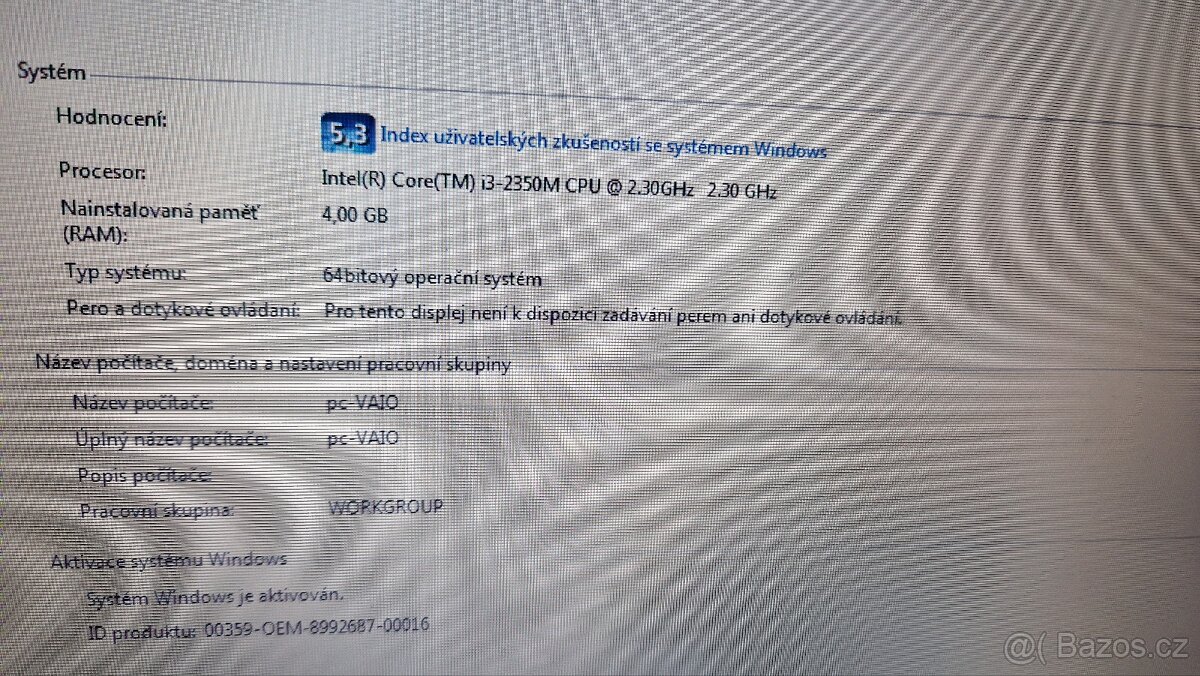 Sony Vaio VPCSB, PCG-4121GM, na díly nebo na opravu - 3