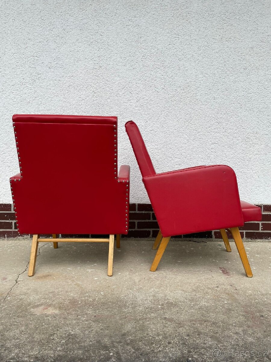 Retro koženková křesla - 3