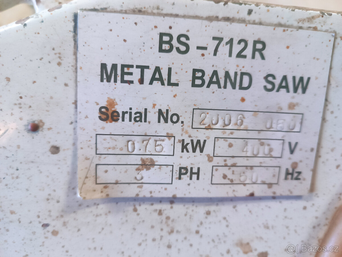 Pásová pila na kov BS - 712R - 3