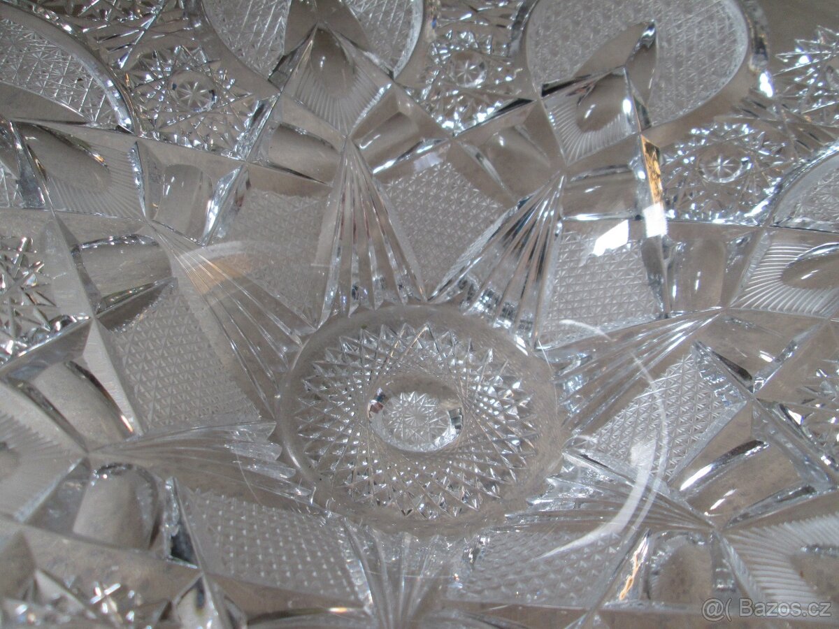 Servírovací mísa broušené sklo - 3