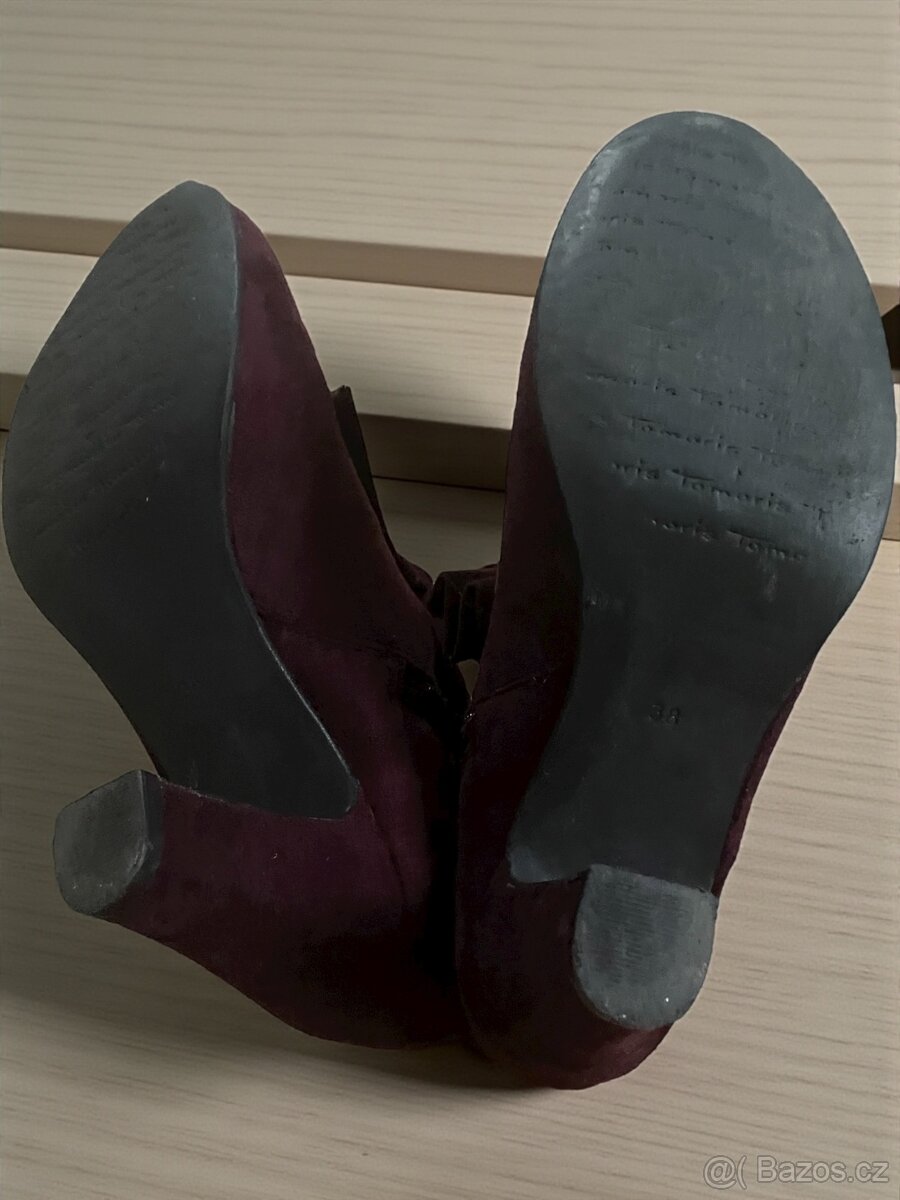 dámské kozačky, zimní boty v dobovém, historickém stylu - 3