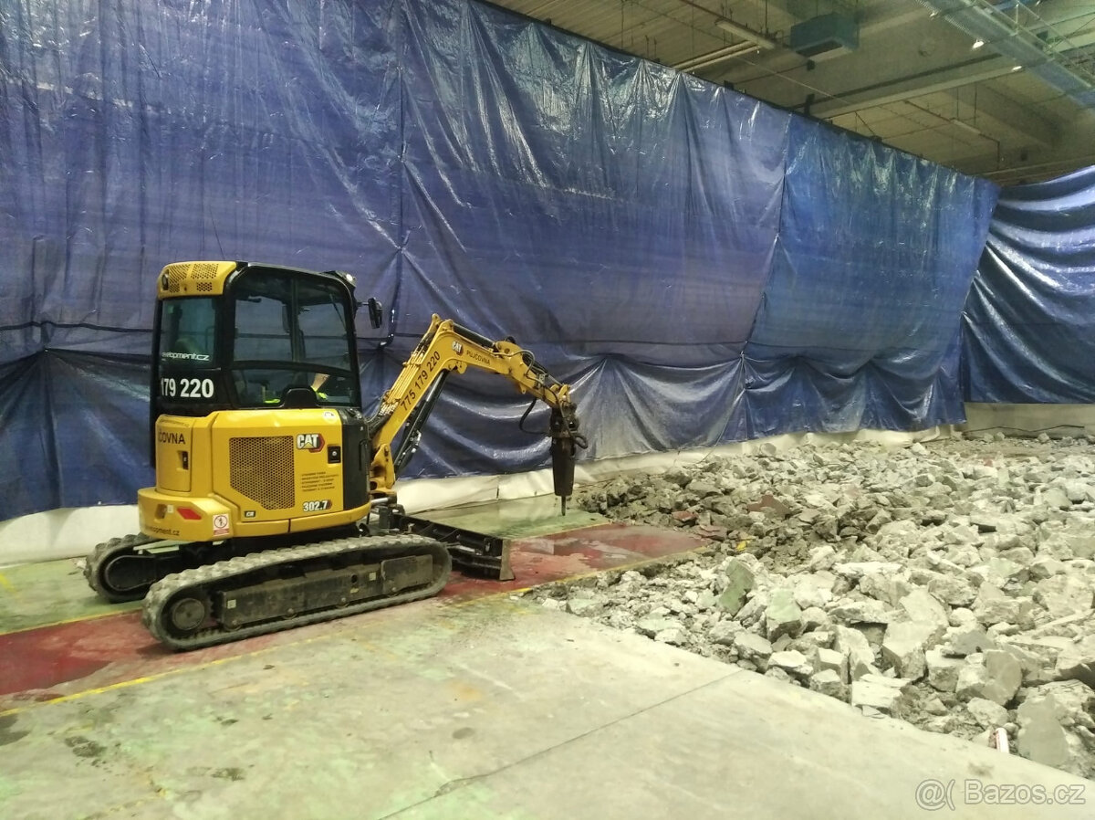 Půjčovna / pronájem minibagr / bagr / bagru - 3