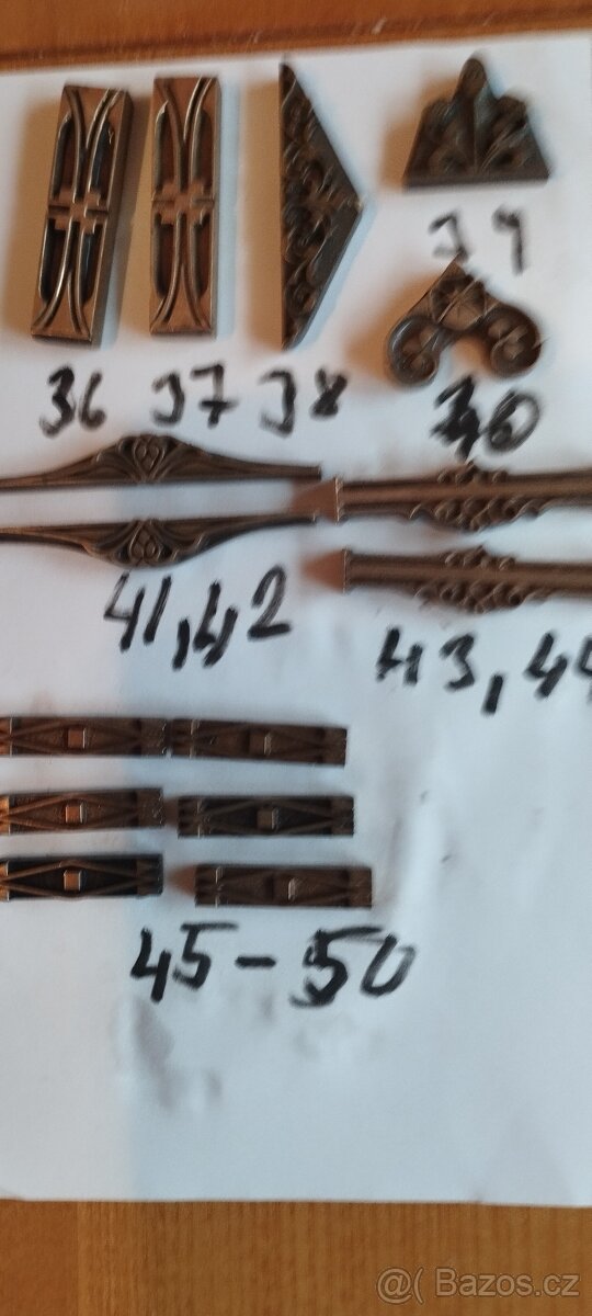 Staré mosazných štočky - 3