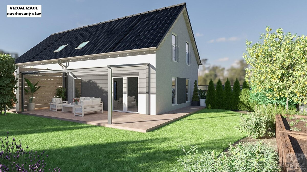 Novostavba dvojdomu 2x 4+1+zahrada v lokalitě Choťánky u Po - 3