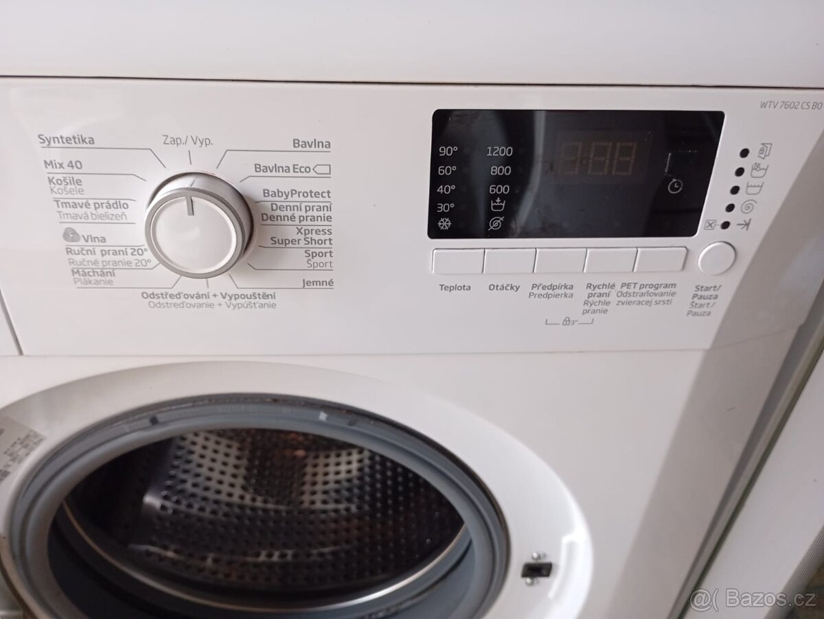 Pračka BEKO – 7 kg, 1200 ot., A+++ – TOP stav - 3