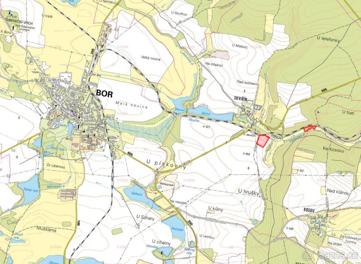 Zemědělská půda, prodej, Skviřín, Bor, Tachov - 3