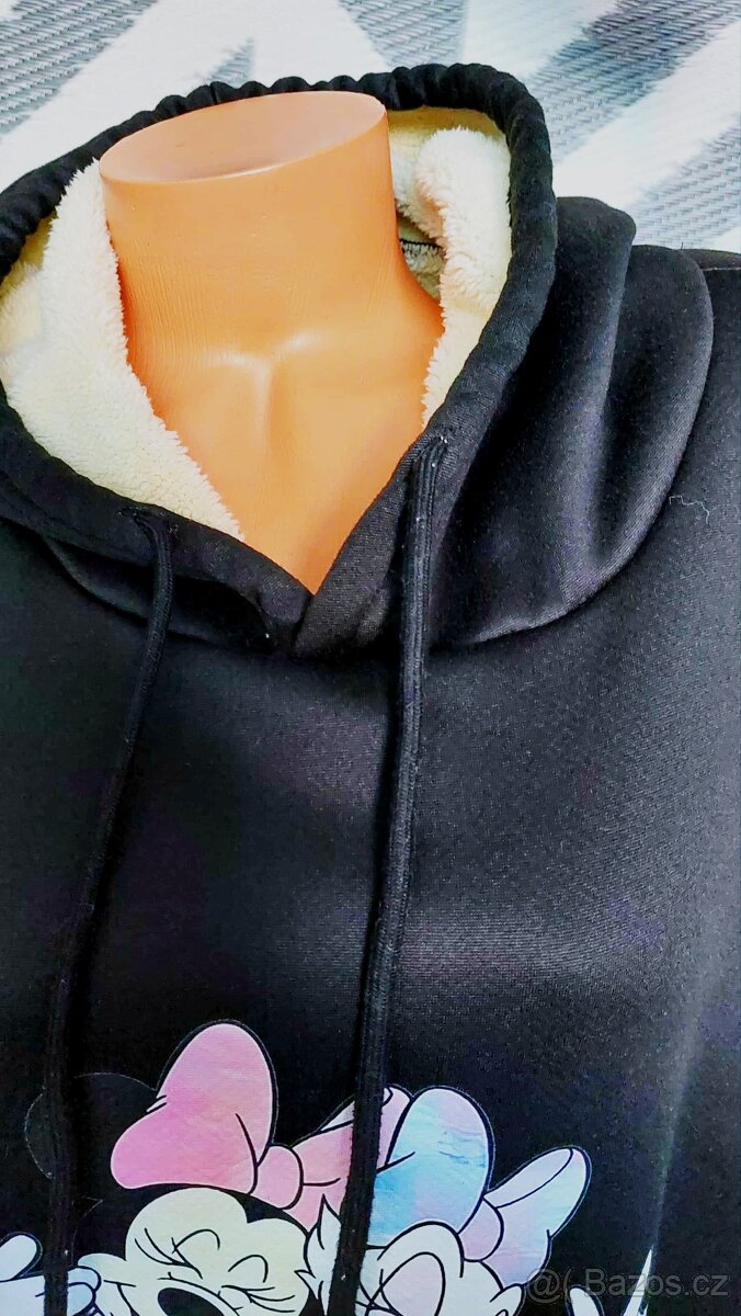 TEPLÁ,KOŽÍŠKEM PODŠITÁ MIKINA - vel. 4XL - 3