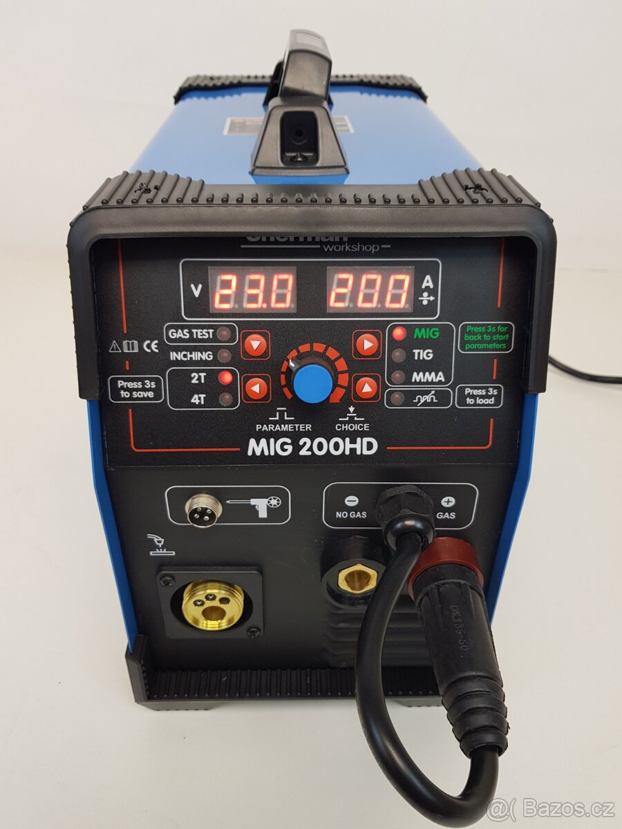 Nová multifunkční synergická svářečka Sherman MIG 200HD - 3