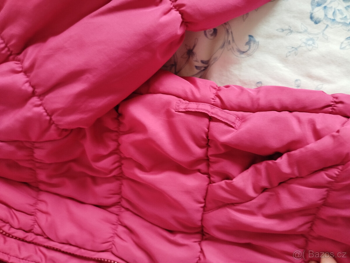 Růžová přechodová bundička 8-9 let - 3